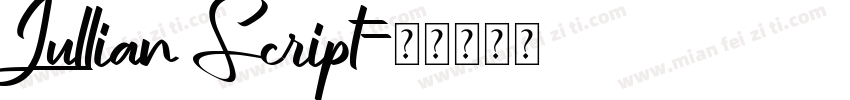 Jullian Script字体转换